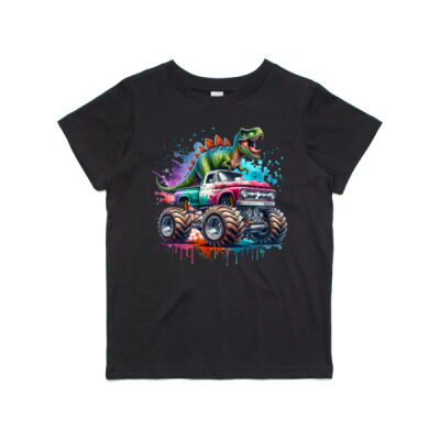 Dino Monster Truck - Youth Tee Thumbnail