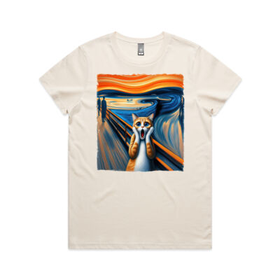 Scream Cat - Women's Regular Fit Tee Thumbnail