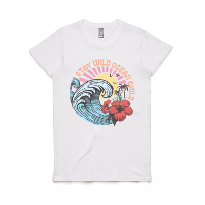 Stay Wild Ocean Child - Women's Regular Fit Tee Thumbnail
