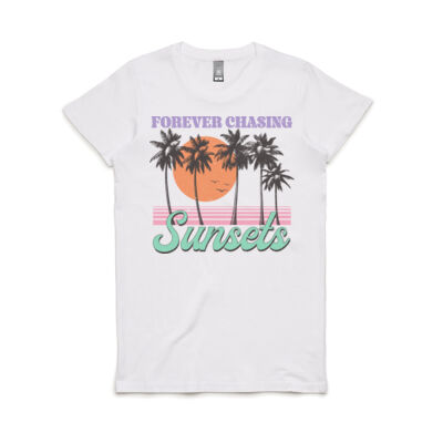 Forever Chasing Sunsets - Women's Regular Fit Tee Thumbnail